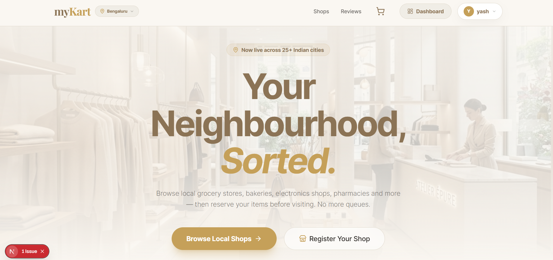 myKart Hyperlocal Platform